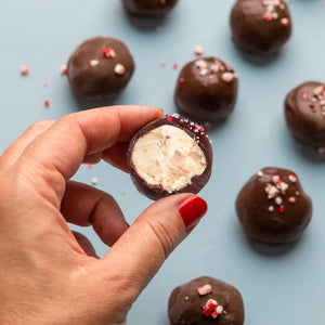 Candy Cane Cheesecake Bites | Limited Edition | 6 Oz (Pack of 8, approx. 80 Bites)