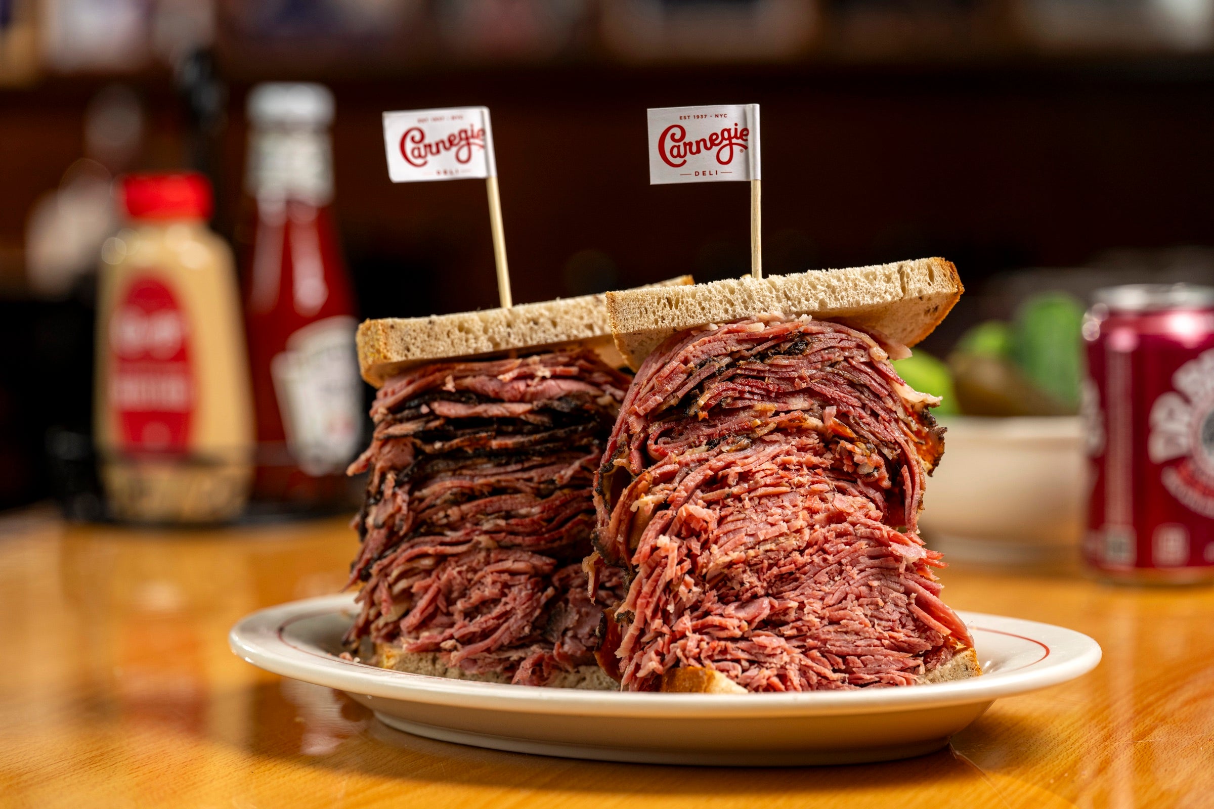 Carnegie Deli pastrami and turkey sandwiches
